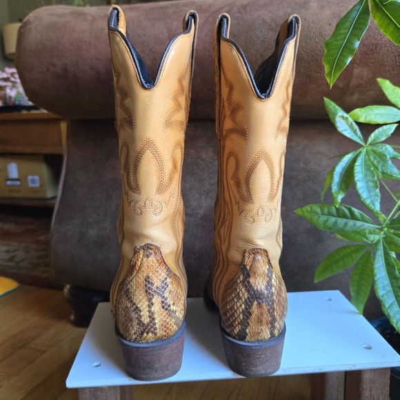 J.B. Dillon Genuine Python Women's Reserve Cowboy Boots - Picture 4 of 10
